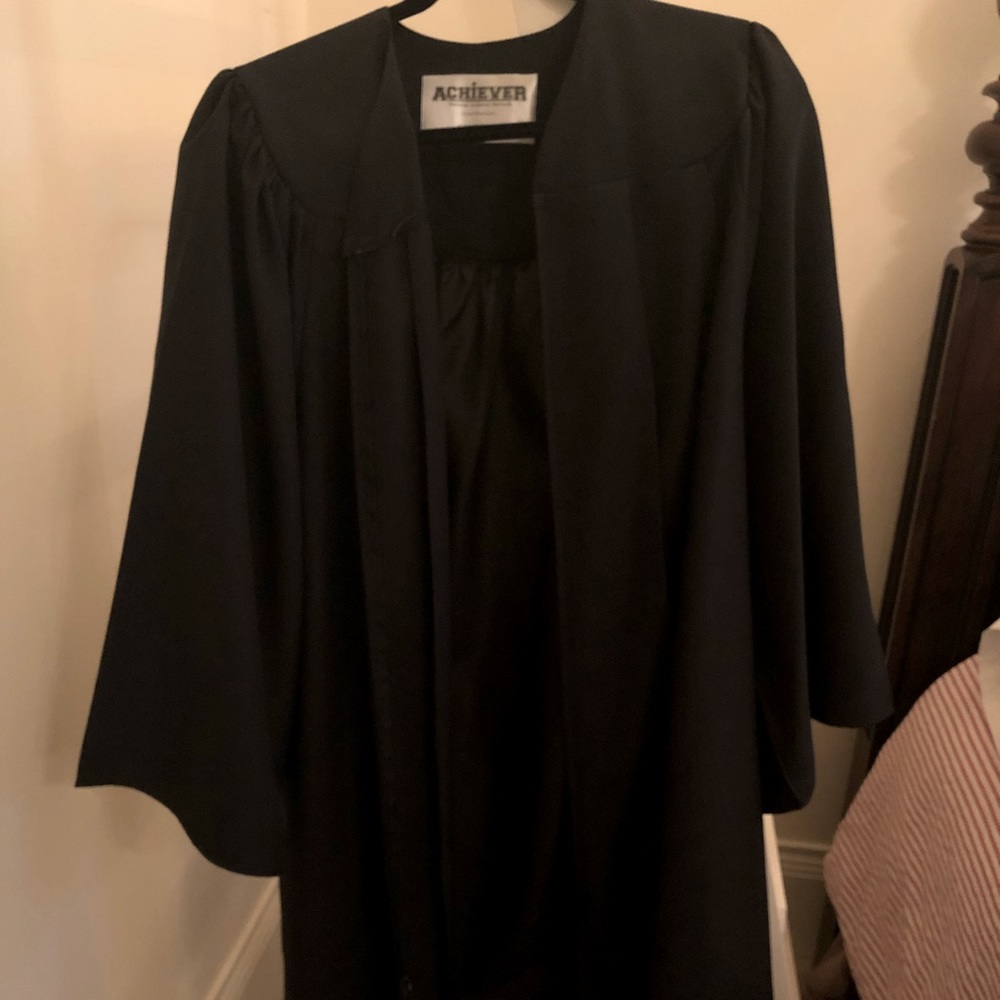 Black graduation gown